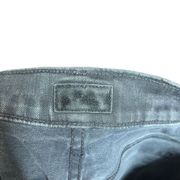 Mother The Stunner Step Fray Jeans Not Guilty Black Women’s Size 27 Raw Hem - Picture 8 of 13